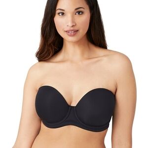 Sz 42DDD Black Wacoal Red Carpet Strapless Underwire Bra